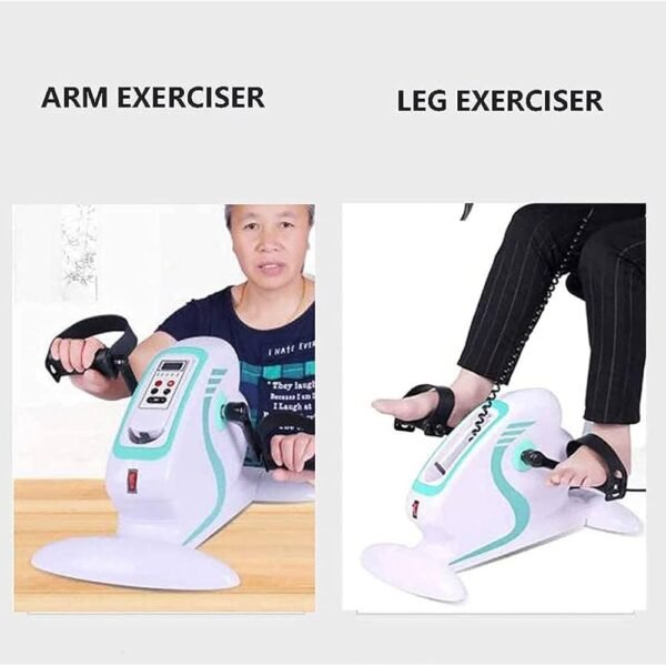 Motorized Electric Mini Exercise Bike/Pedal for Arm Leg Exercise Mini Cycling Trainer Stationary Exercise Peddler - Image 4
