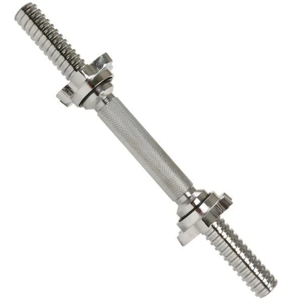 14" Threaded Chrome Dumbbell Bar for Home Gym | WF RB-14T PAIR - Image 3